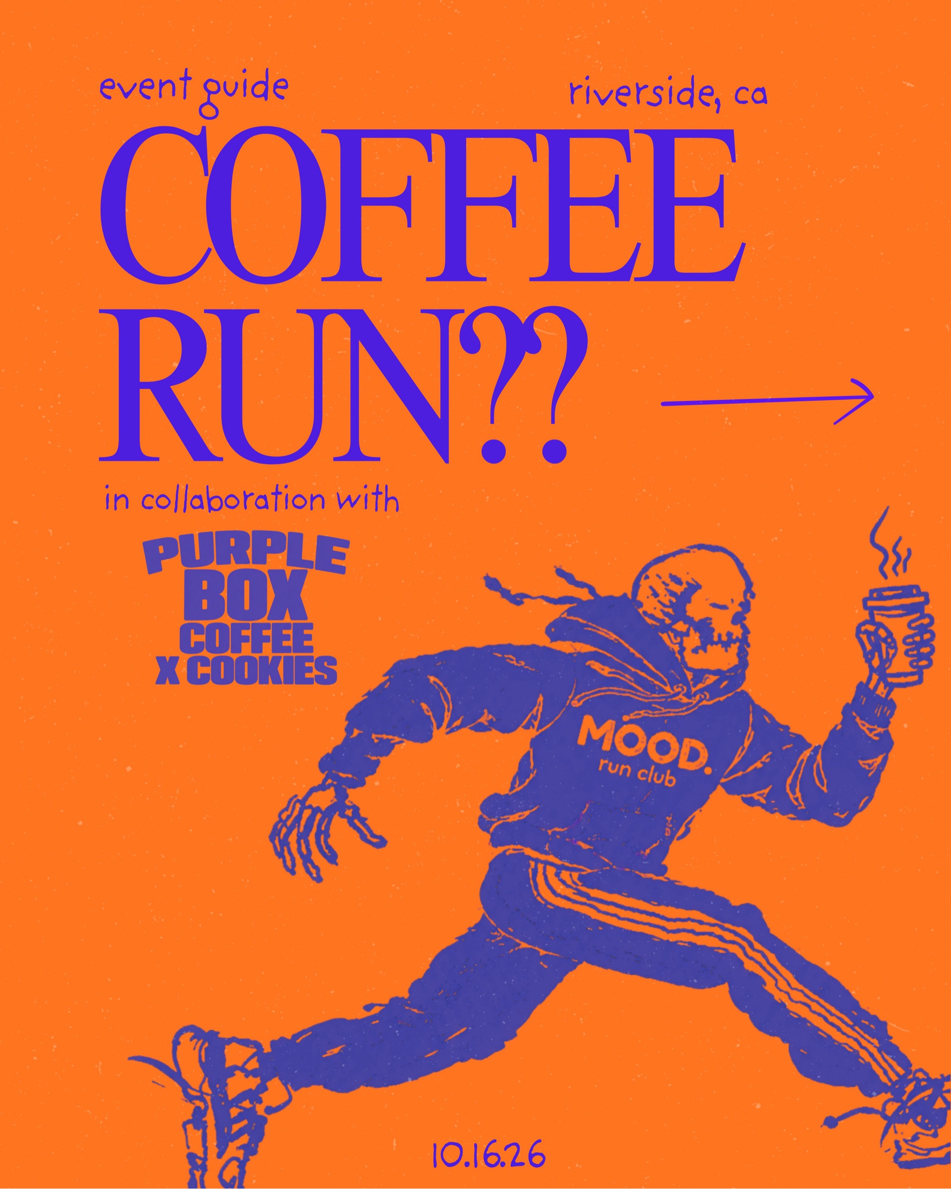 COFFEE RUN?? PURPLE BOX COFFEE X COOKIES