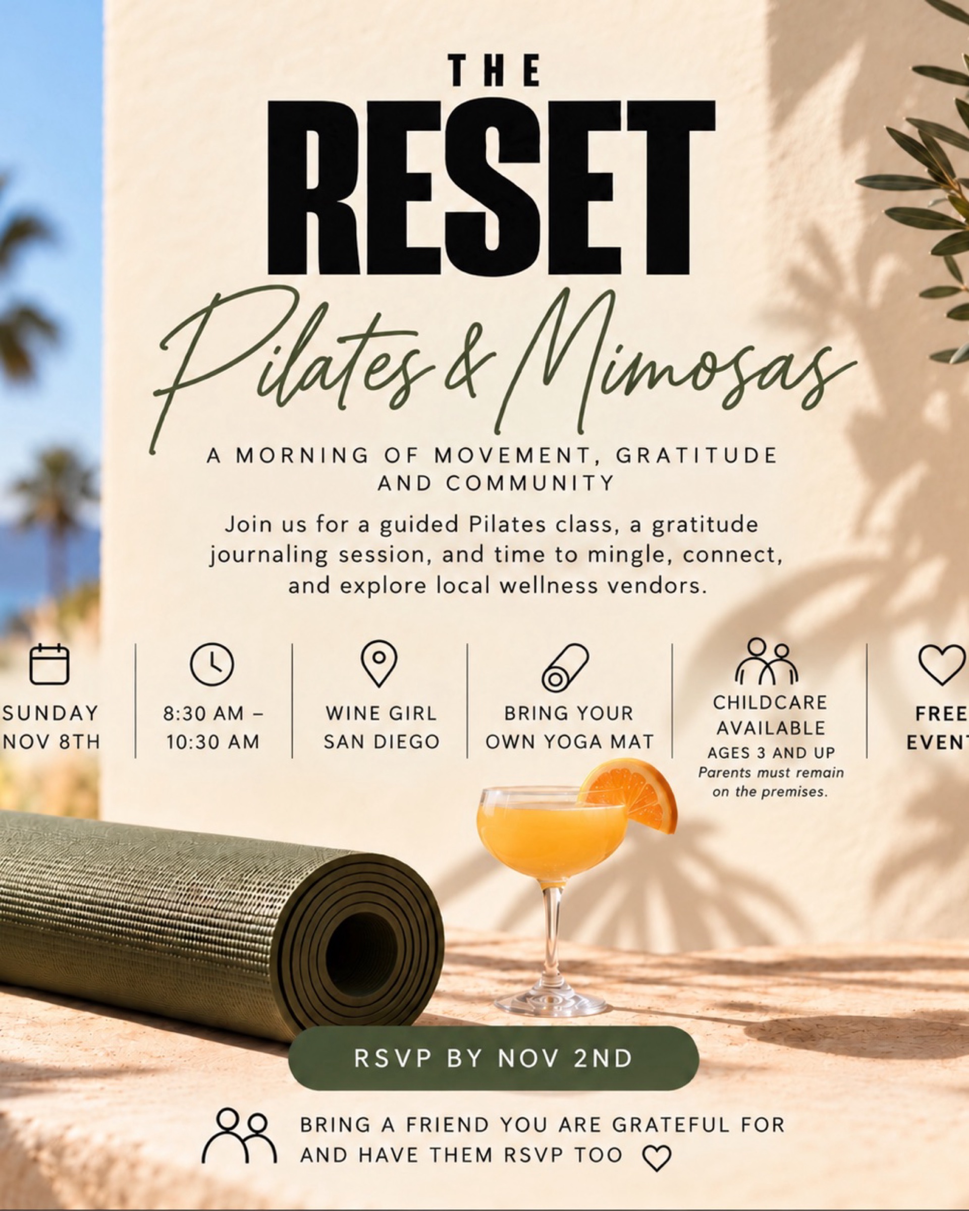 The Reset: Pilates & Mimosas