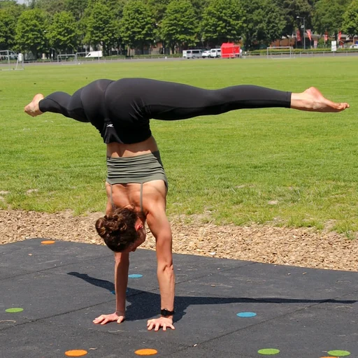 Straddle Handstand