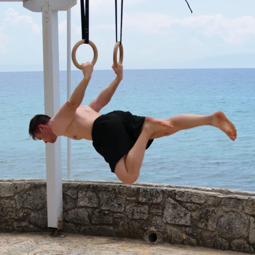 One Leg Back Lever with gym rings