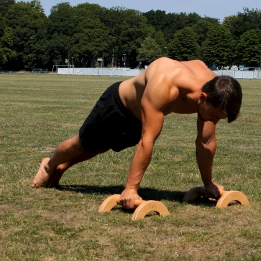 Scapular Push Ups an den Paralletes