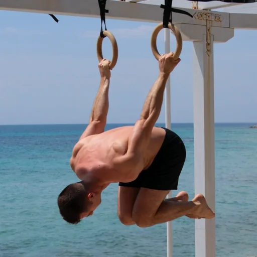 Tuck Skin The Cat with gym rings