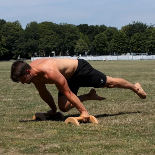 One Leg Planche an den Paralletes