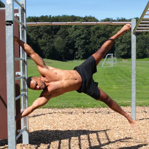 Human Flag Gespreizt