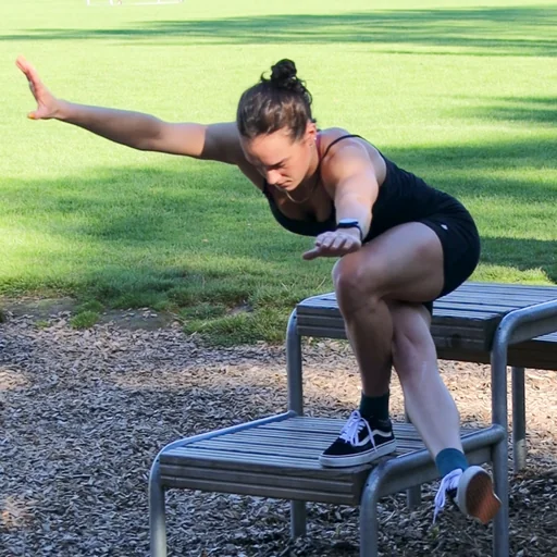 Elevated Dragon Squats