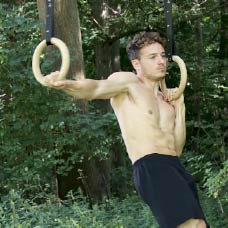 Archer Pull Ups, Archer Chin Ups with gym rings