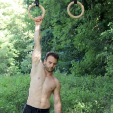 One Arm Hang with gym rings