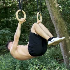 Advanced Tuck Front Lever with gym rings