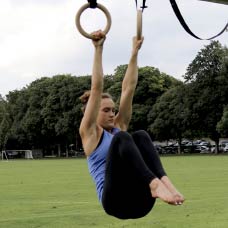 Hanging Leg Raises with gym rings