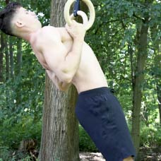 Chest Chin Ups with gym rings