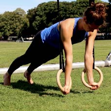 Push Up Hold RTO with gym rings