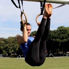 Skin The Cat Chin Ups with gym rings