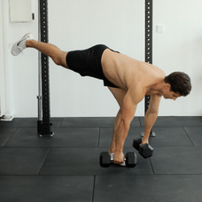 Single Leg Deadlifts with dumbbells