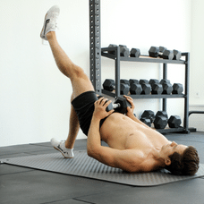 Single Leg Hip Thrusts with a dumbbell