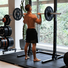 Shoulder Press with a barbell