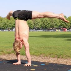 Straddle Press Handstand