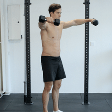 Lateral Raises with dumbbells