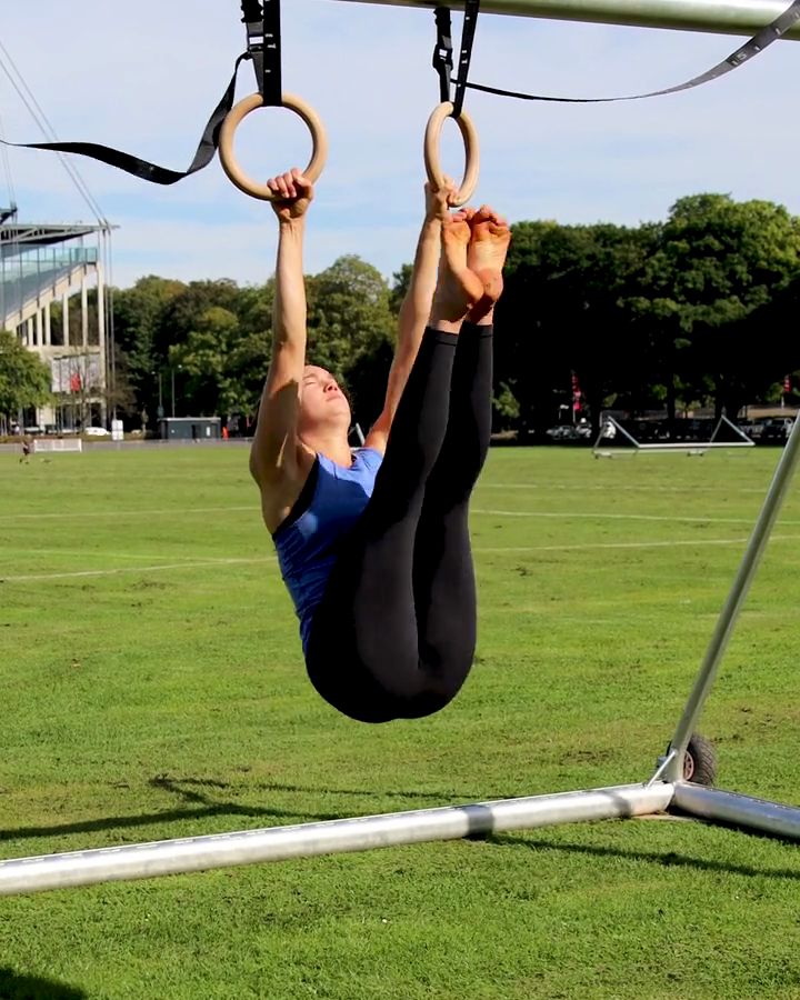 Toes To Rings with gym rings