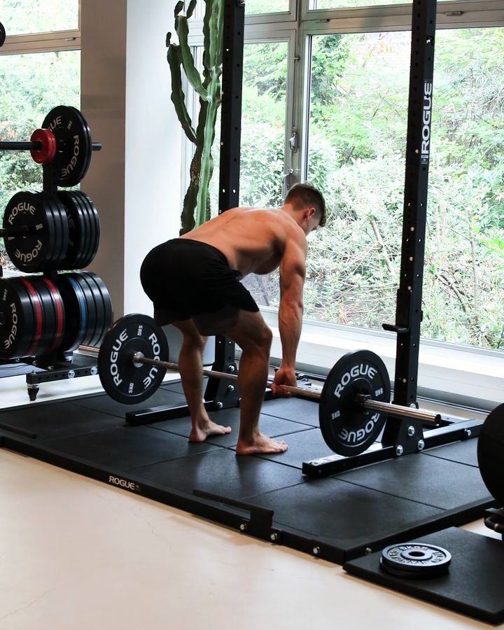 Romanian Deadlift with a barbell