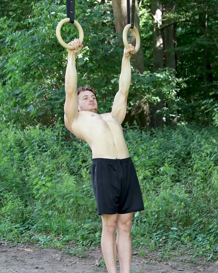 Advanced Scapular Pull Ups with gym rings