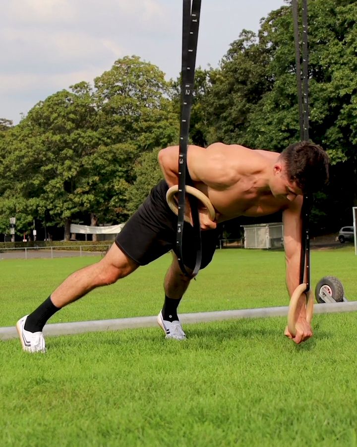 Renegade Rows with gym rings