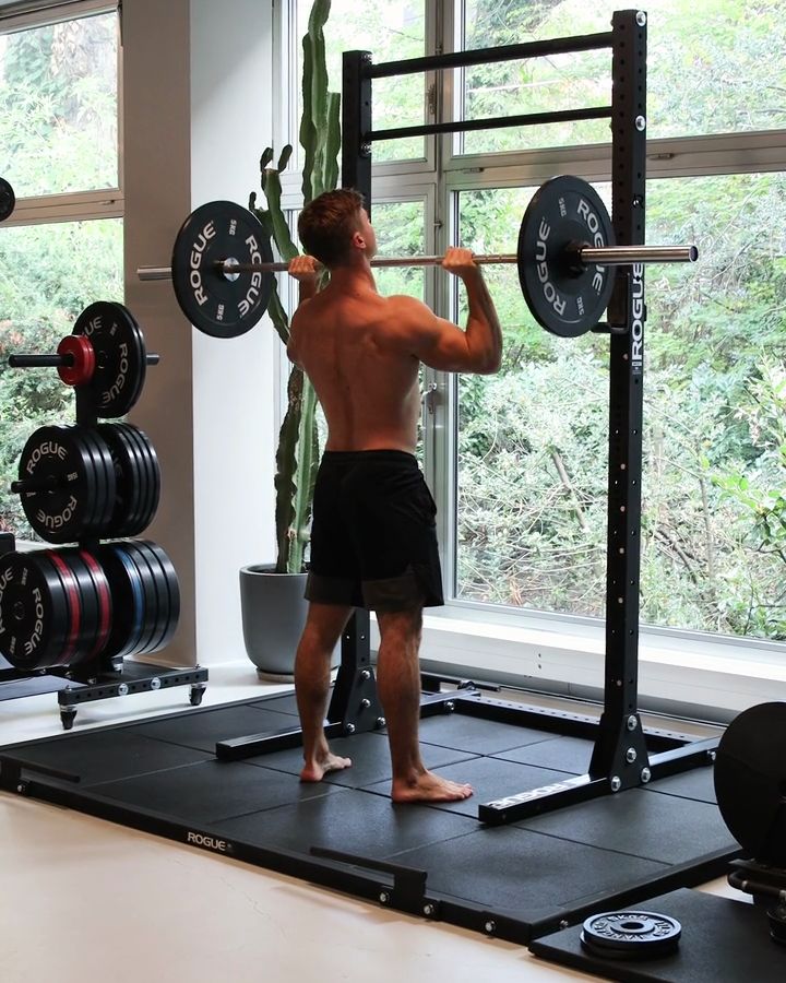 Shoulder Press with a barbell