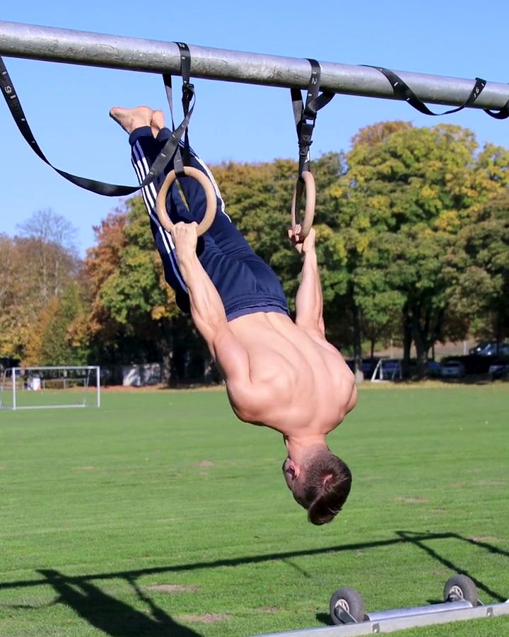 Back Lever Pulls with gym rings