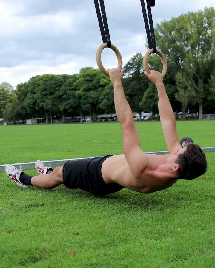 Scapular Row with gym rings