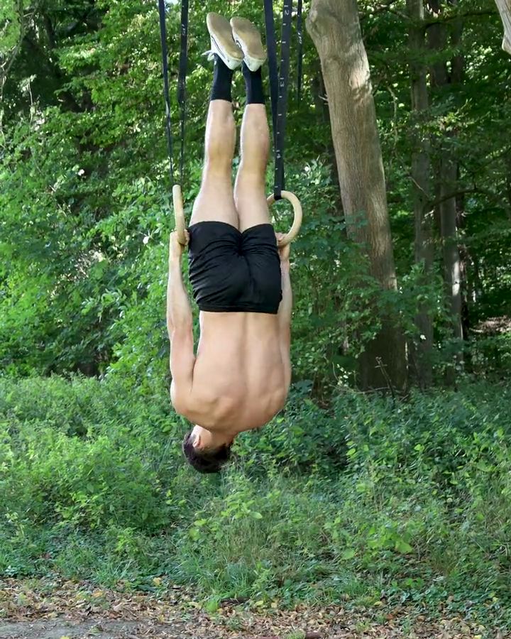 Inverted Hang with gym rings