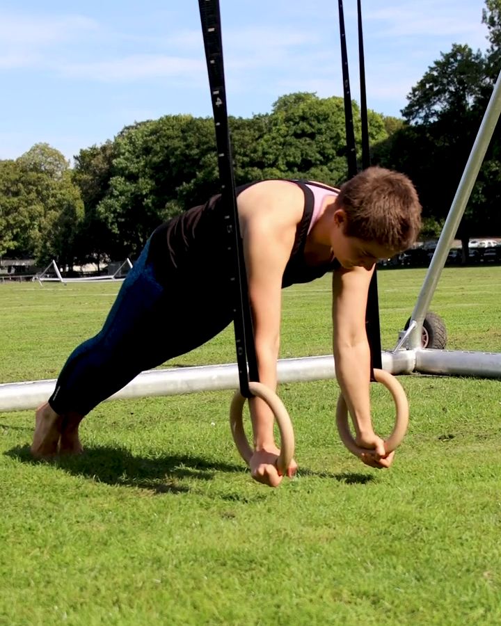 Push Up Hold with gym rings