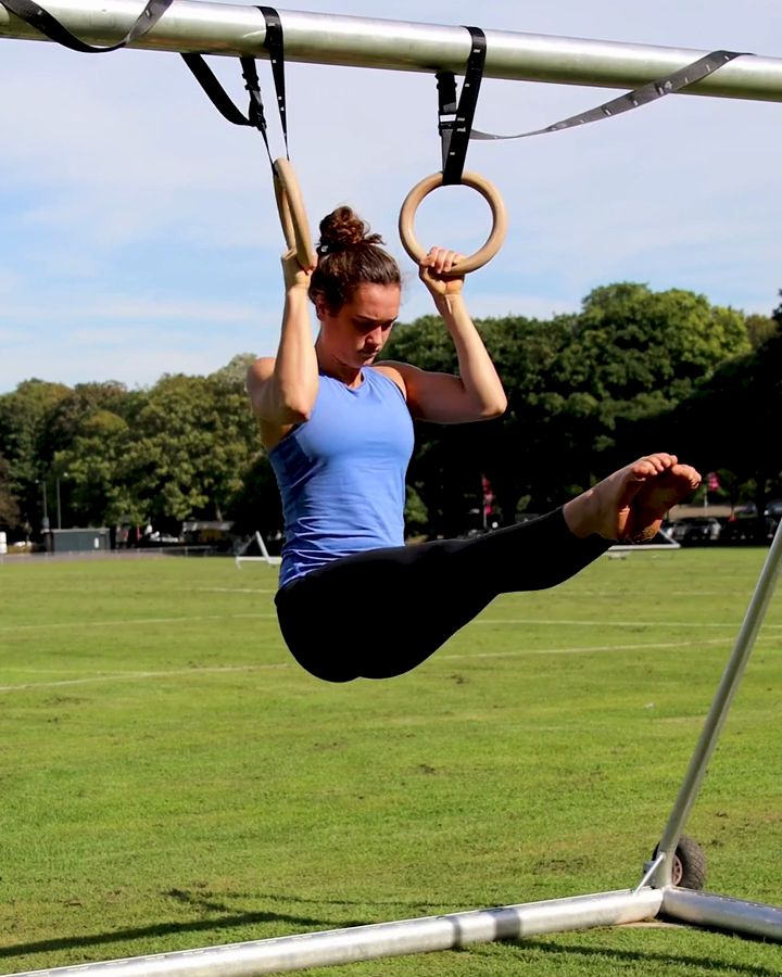 Skin The Cat Chin Ups with gym rings