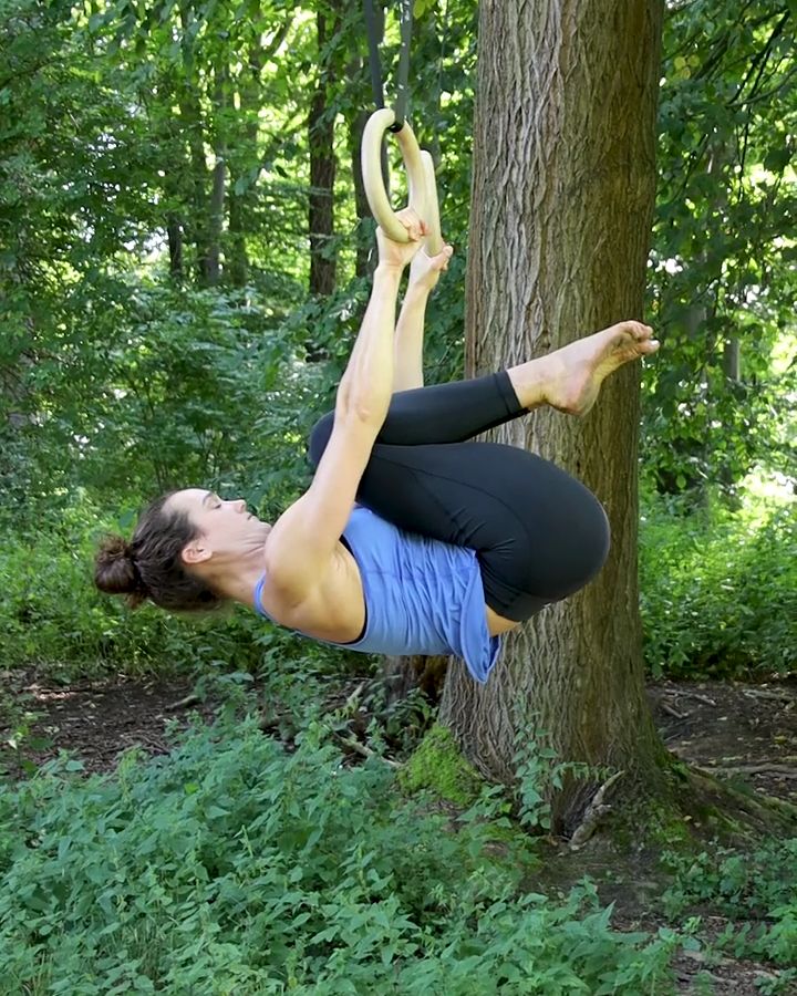 Tuck Front Lever with gym rings