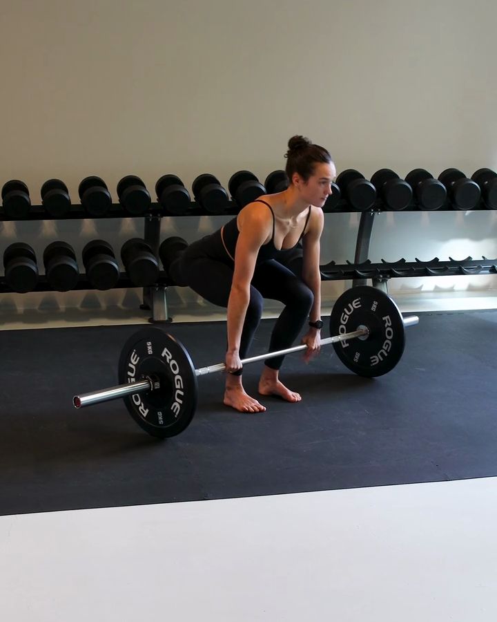 Conventional Deadlift with a barbell