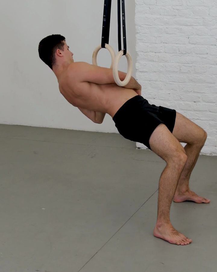 One Arm Row with gym rings