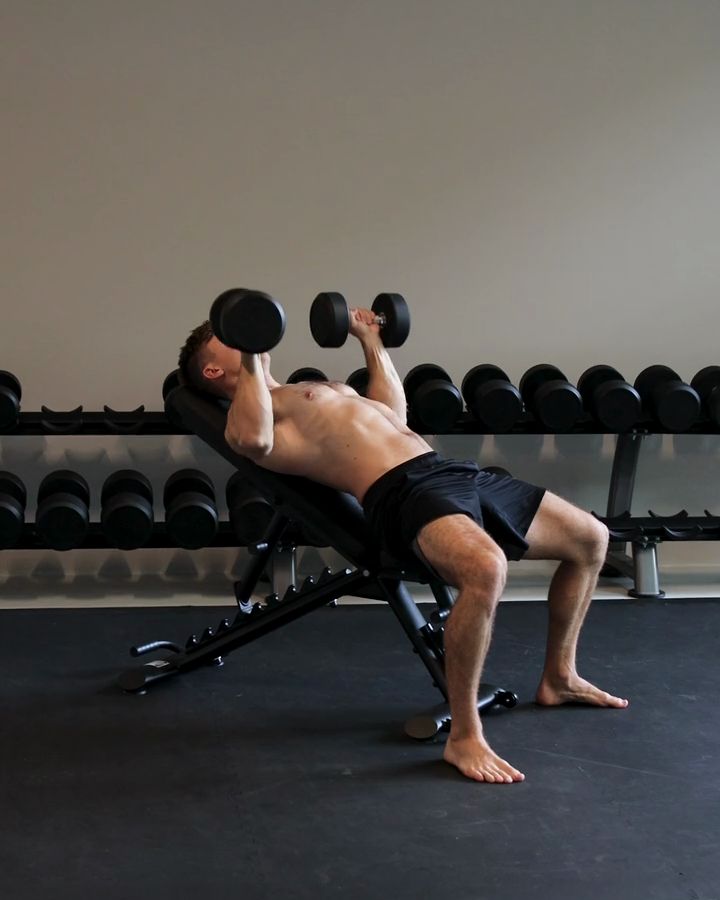 Incline Bench Press with dumbbells