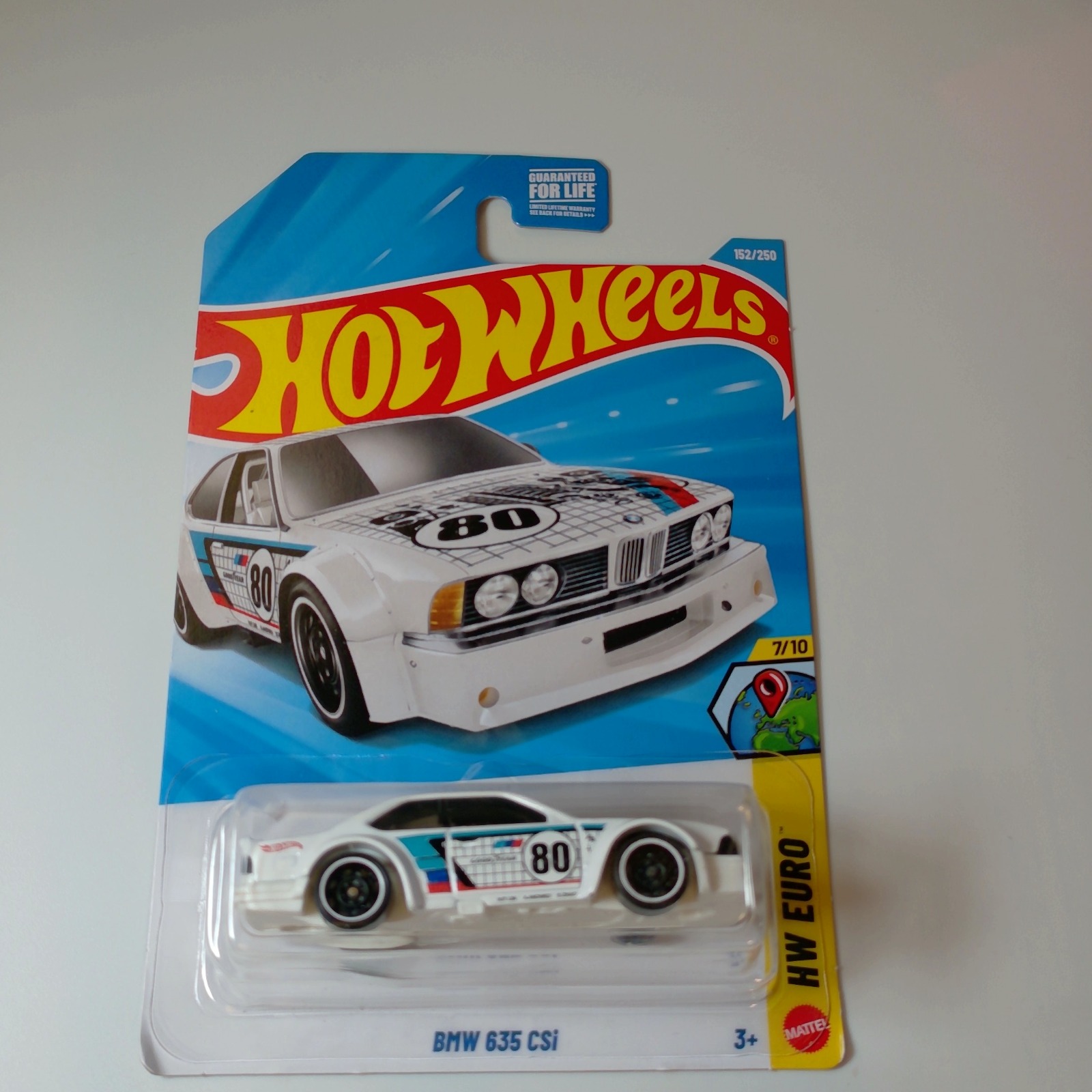 Hot Wheels BMW 635 CSI White HW EURO 7/10 (#152/250)