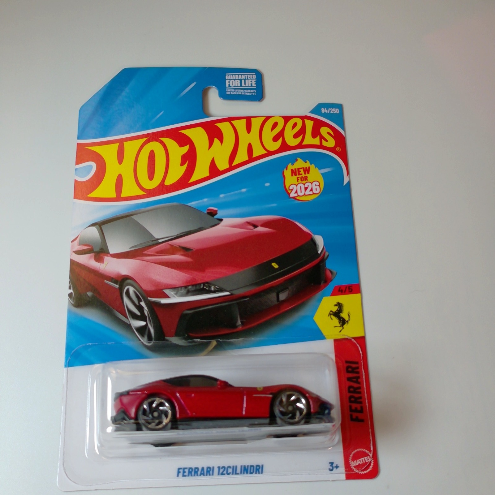 Hot Wheels FERRARI 12CILINDRI Red (#94/250)