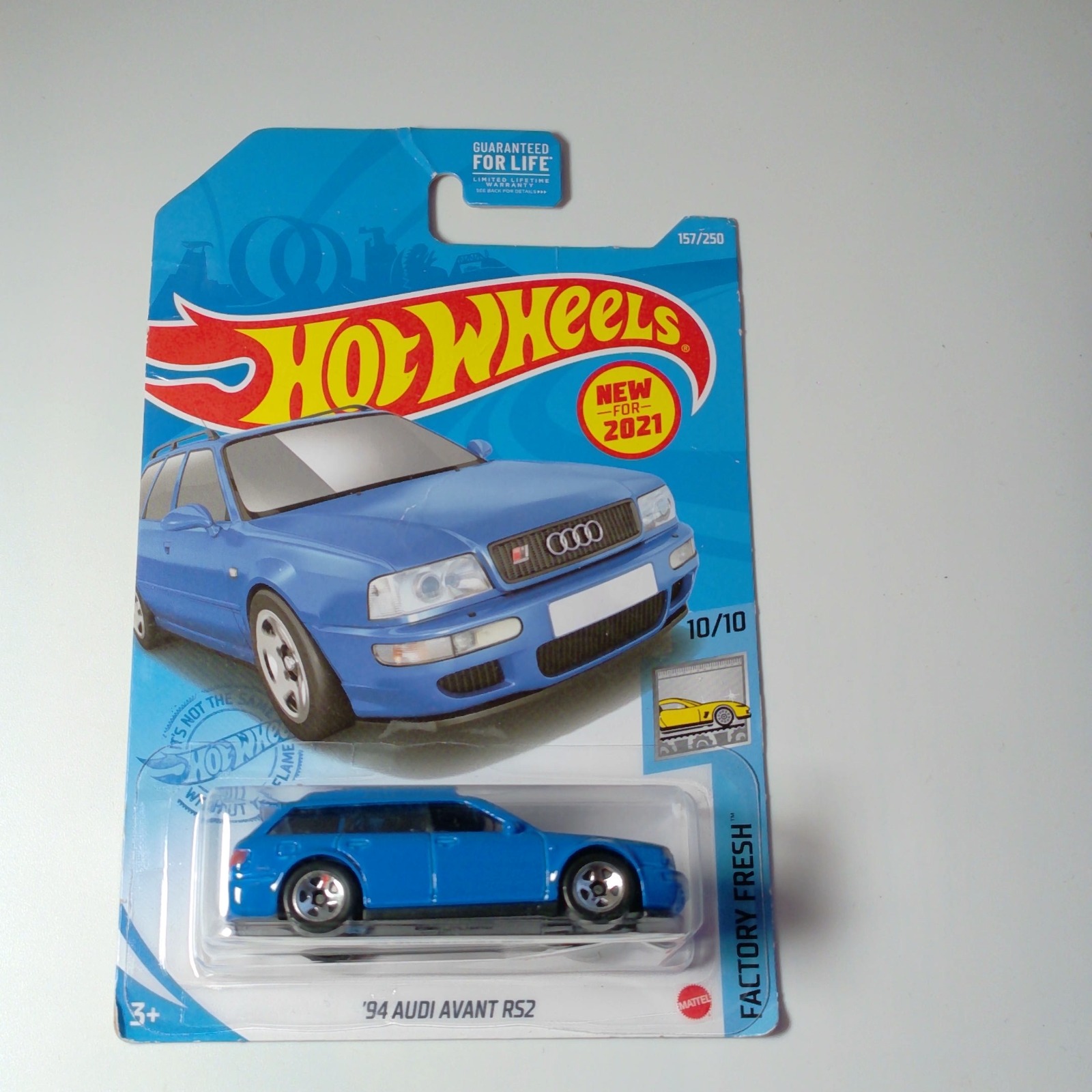 Hot Wheels '94 AUDI AVANT RS2 Blue FACTORY FRESH 10/10 (#157/250)