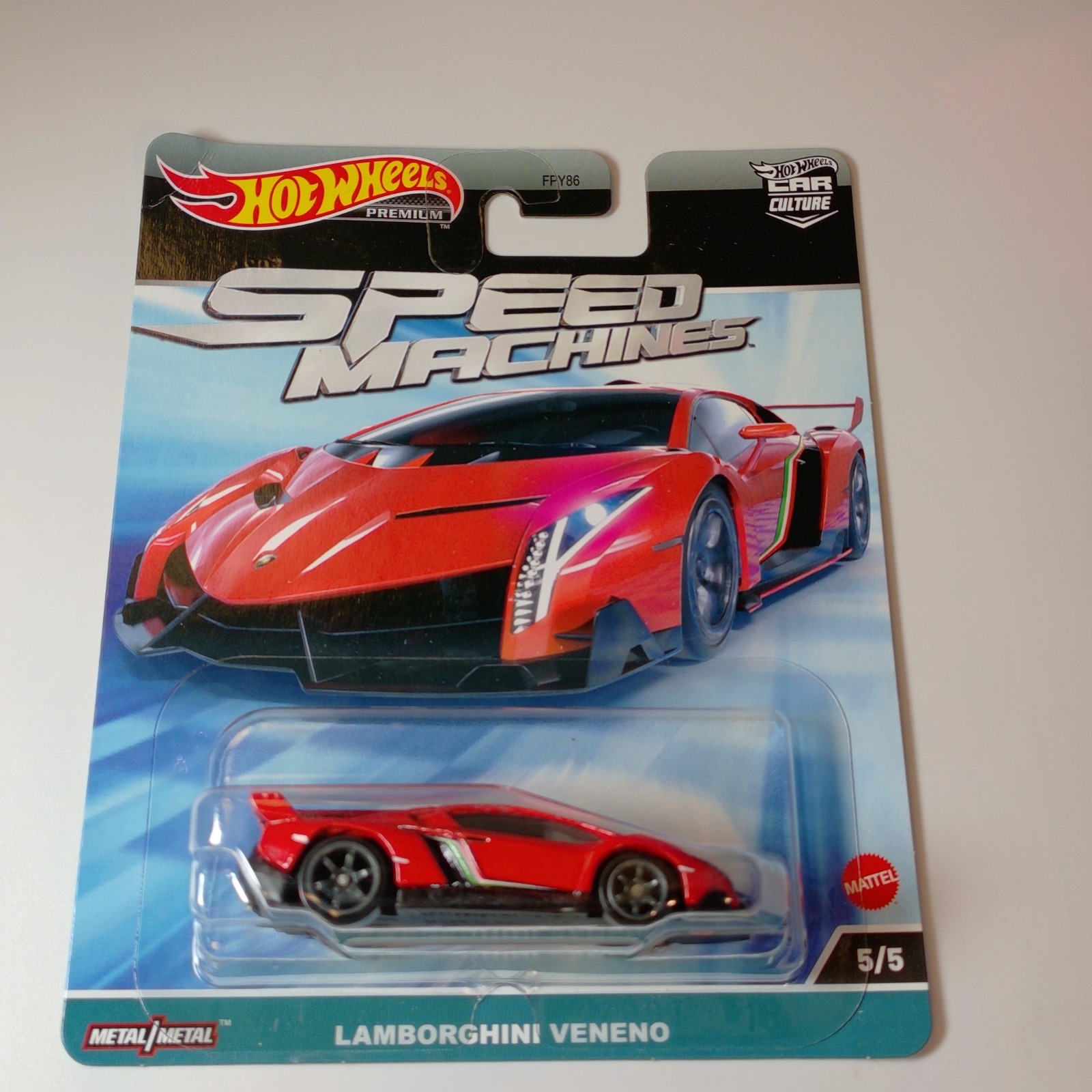 Hot Wheels Premium LAMBORGHINI VENENO Red Car Culture (#5/5)
