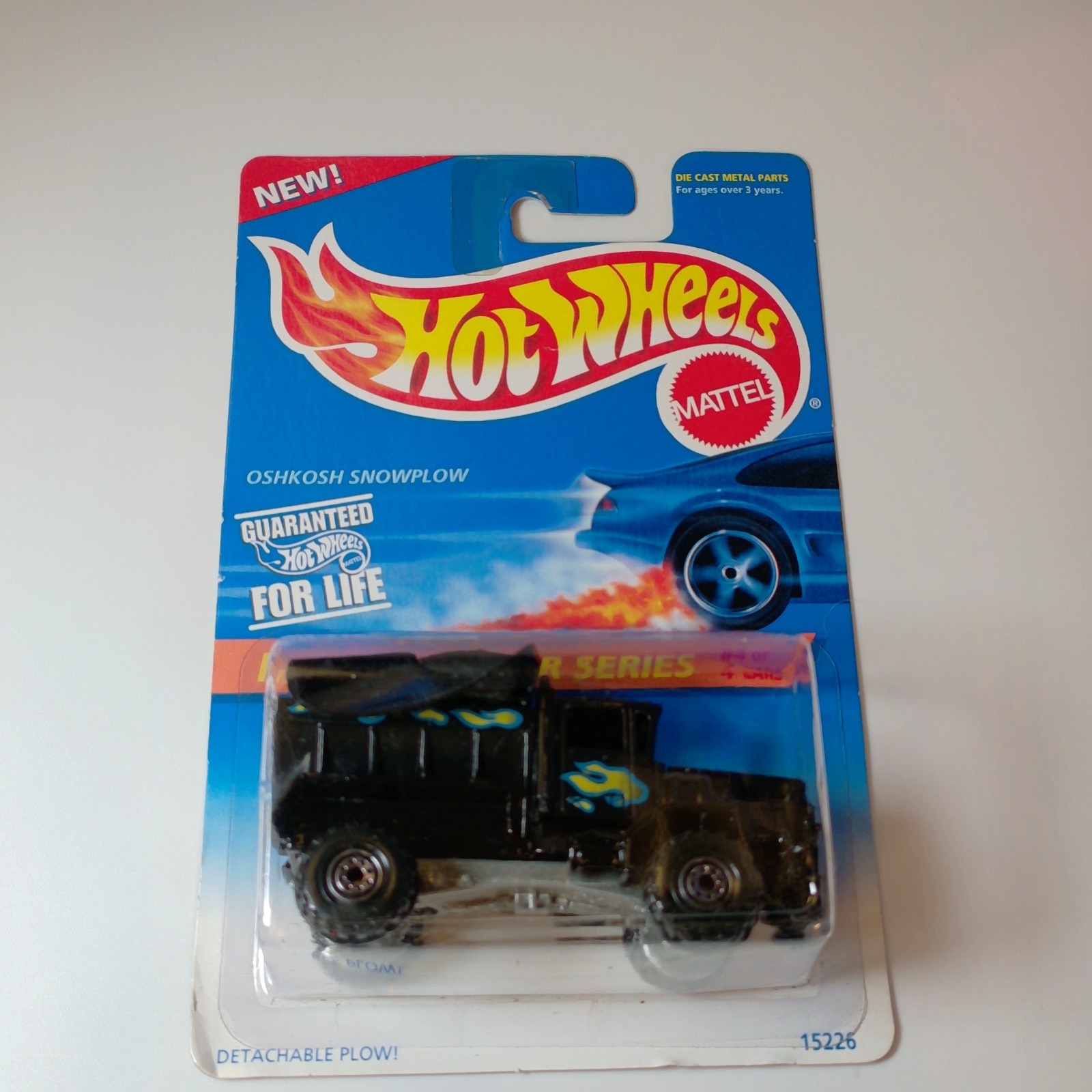 Hot Wheels OSHKOSH SNOWPLOW Black FLAMETHROWER SERIES 4 OF 4