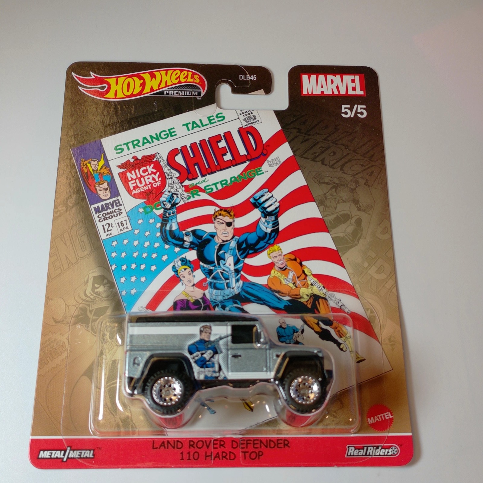 Hot Wheels Premium LAND ROVER DEFENDER 110 HARD TOP Silver Marvel (5/5)