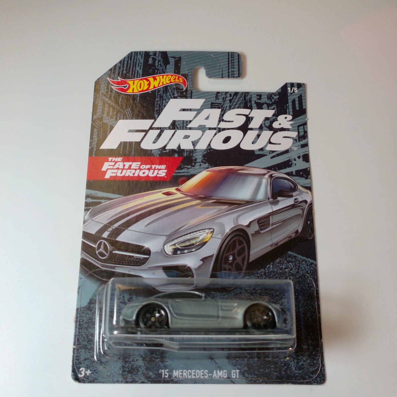 Hot Wheels '15 MERCEDES-AMG GT Silver Fast &amp; Furious 1/5