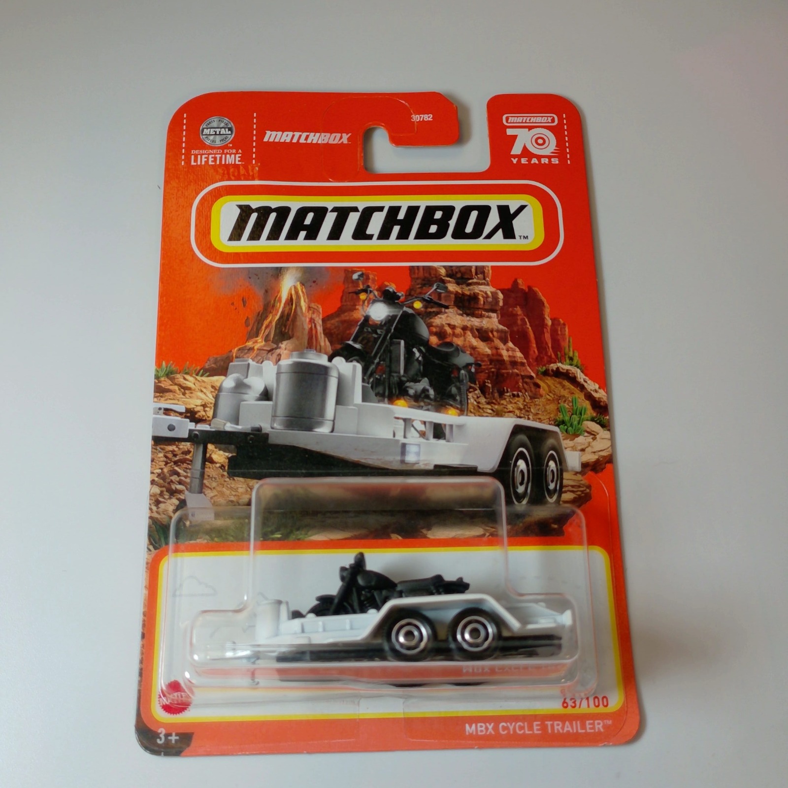 Matchbox MBX CYCLE TRAILER White MBX CYCLE TRAILER 63/100
