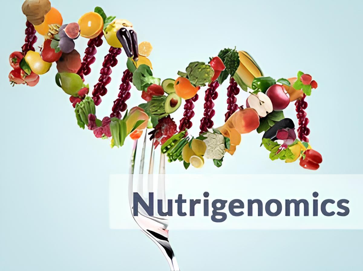 Personalized nutrition planning showing gene-diet interaction and genomics technologies for individualized diets