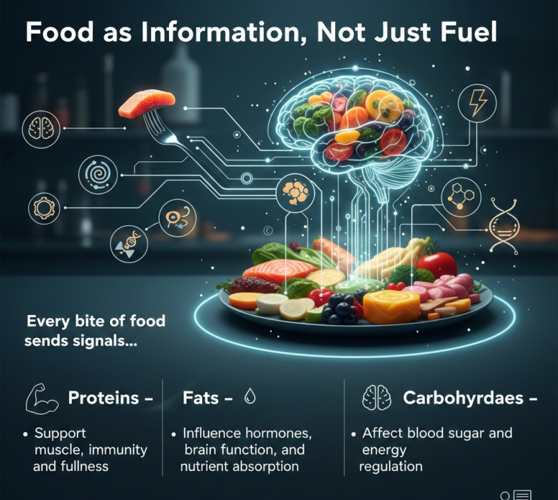Gut health foods including fiber-rich vegetables, fermented foods, and diverse plant-based options for microbiome balance