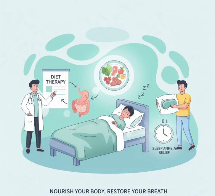 Anti-inflammatory foods for sleep apnea including fatty fish, turmeric, berries, leafy greens, olive oil, and nuts