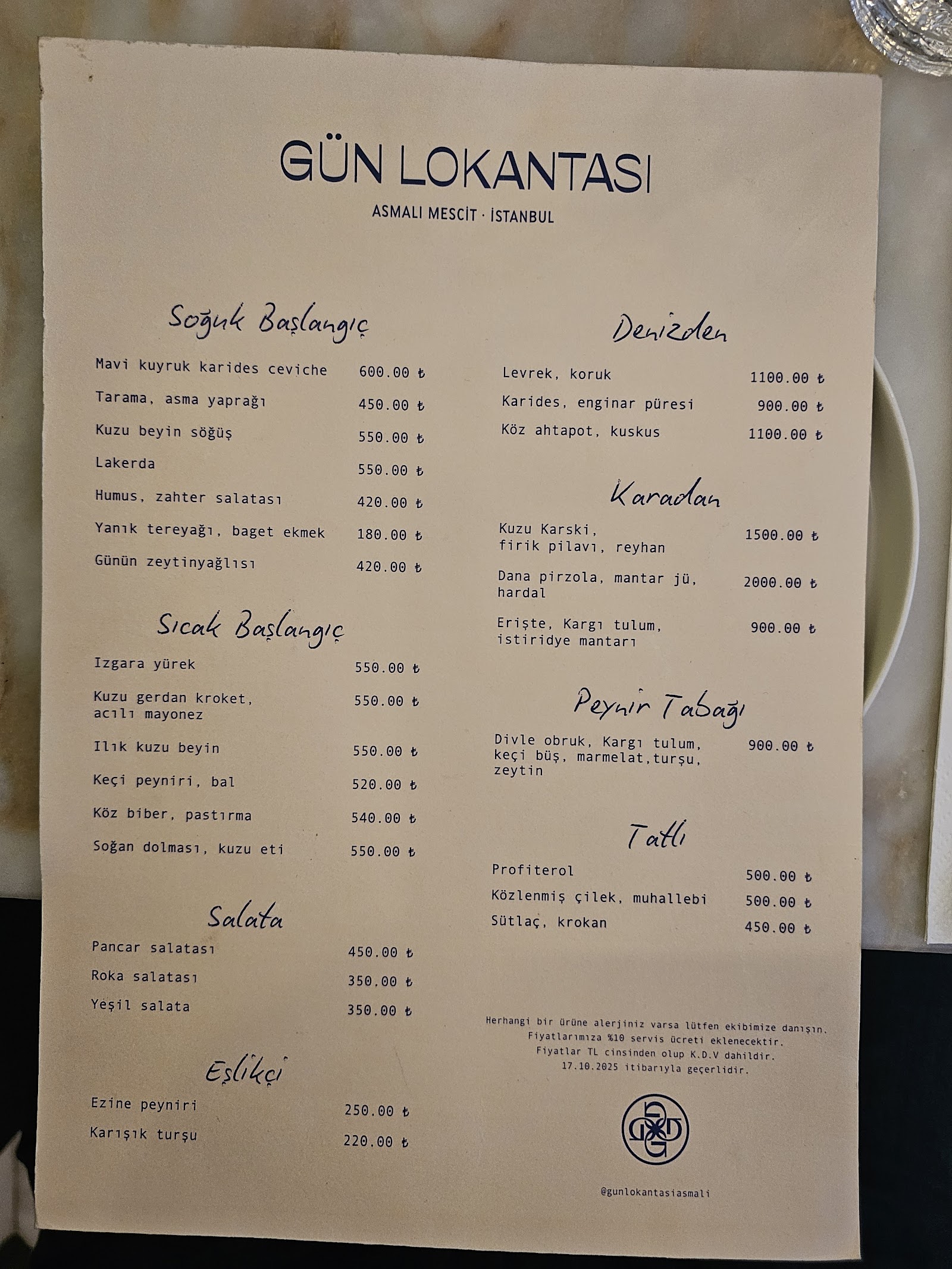 Gün Lokantası Asmalı