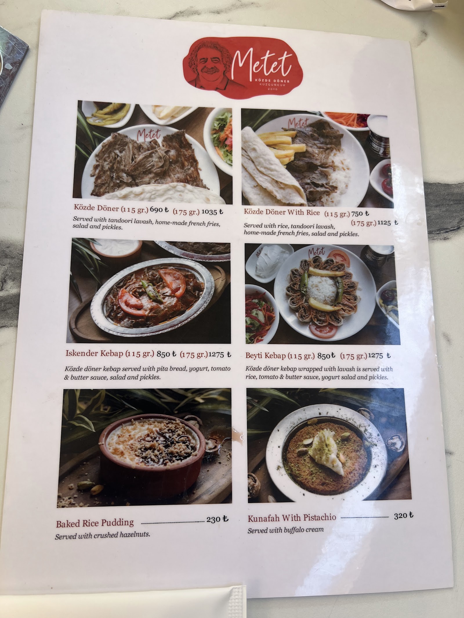 Metet Közde Döner, Kuzguncuk