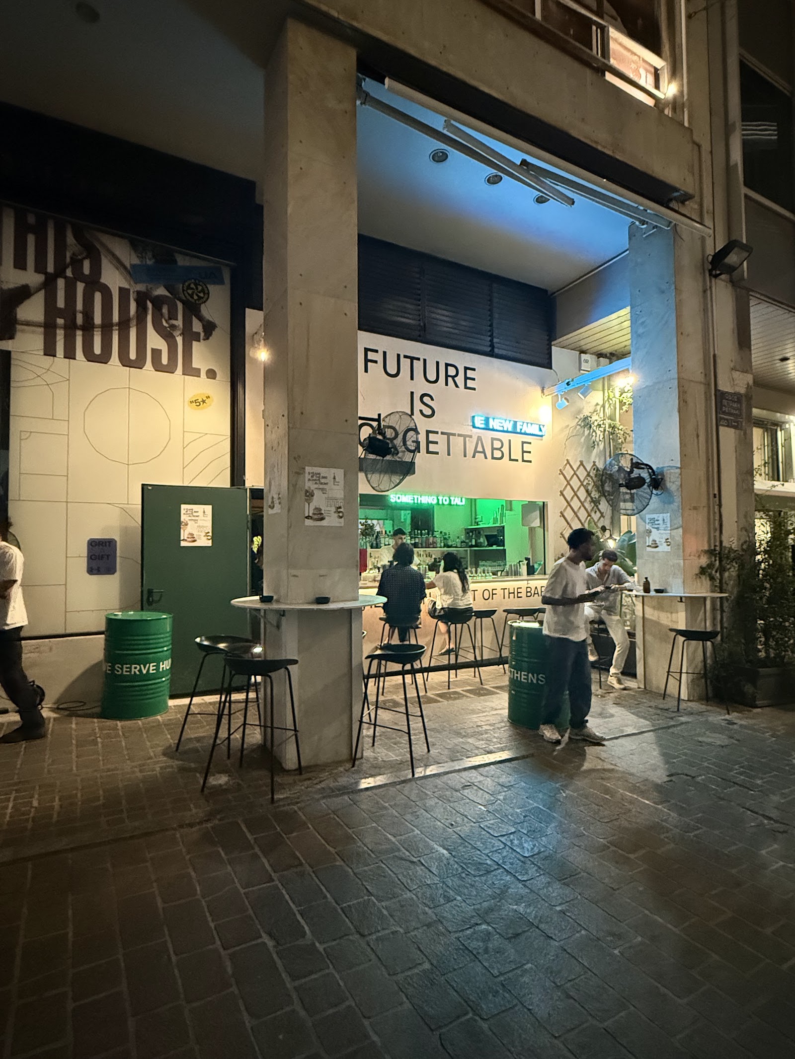THE BAR IN FRONT OF THE BAR