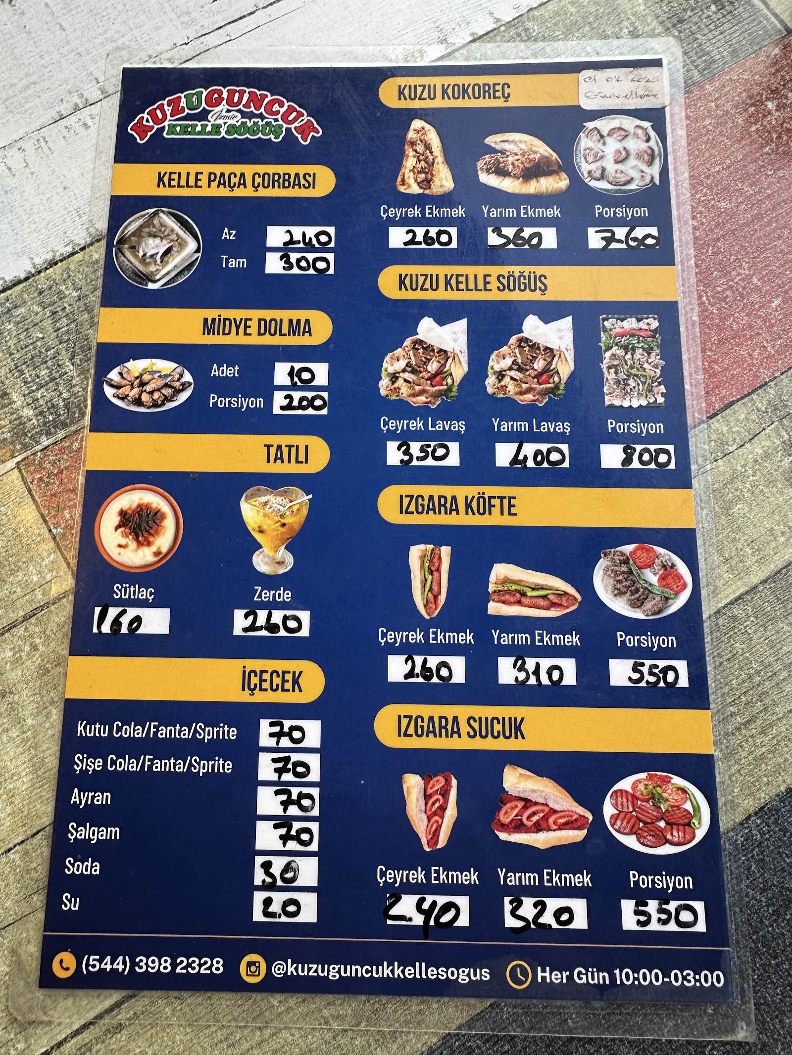 Kuzuguncuk Kokoreç İzmir Kelle Söğüş